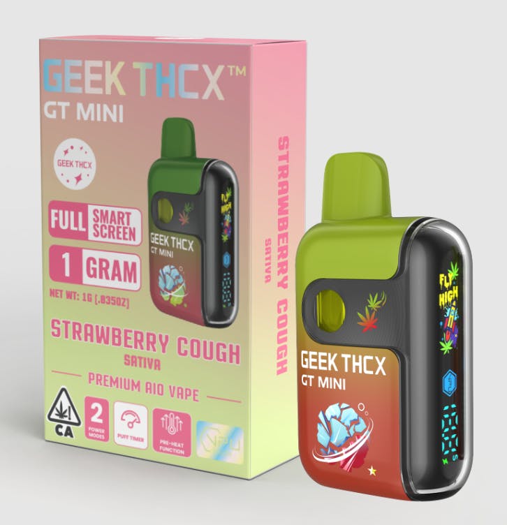 Geek THCx All-In-One 1g - Strawberry Cough (S) | Hook Outlet Santa Cruz