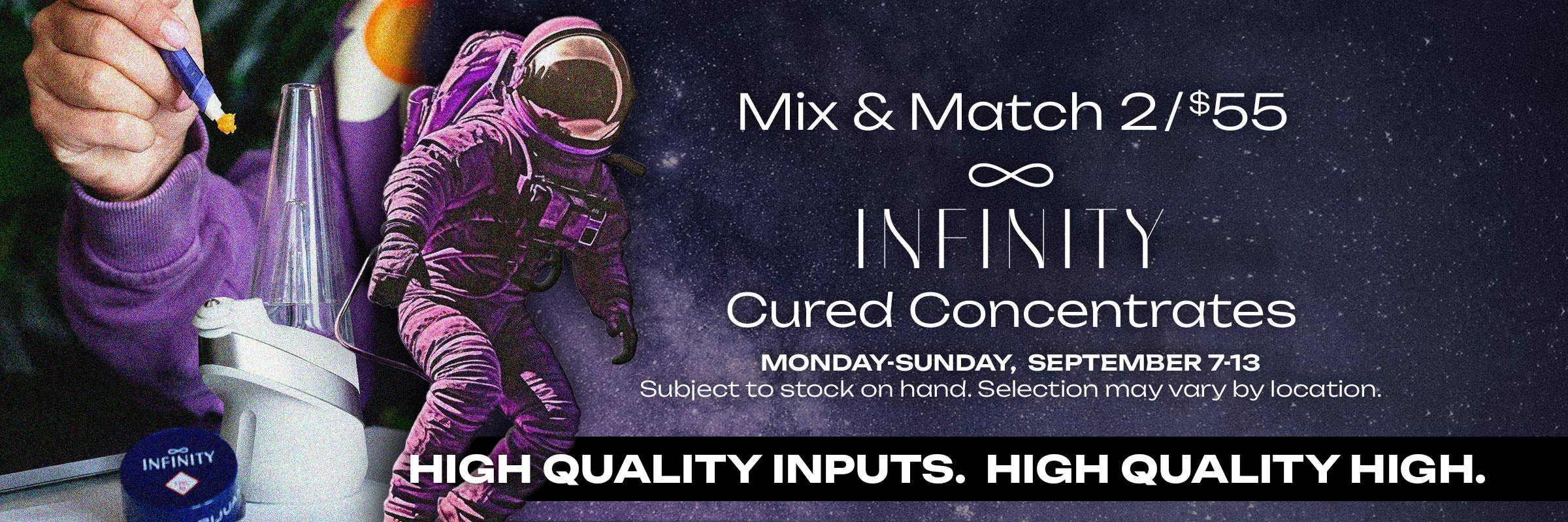 2/$55 Infinity Cured Concentrates (1g)