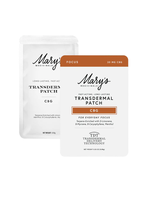Mary's Medicinals - 20mg CBG Patch - Focus