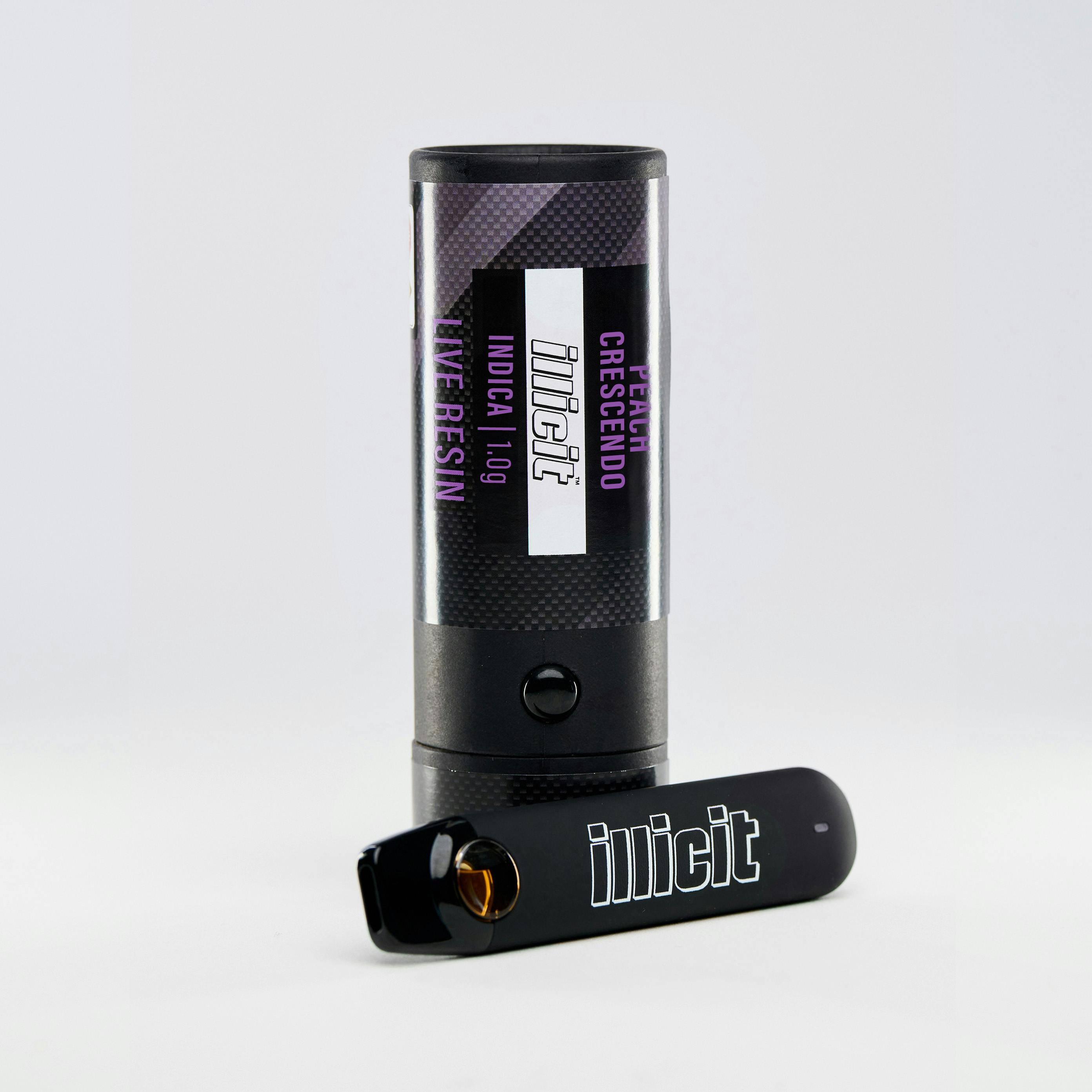 ILLICIT Peach Crescendo Live Resin Disposable Vape 1g