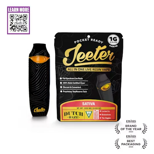 Jeeter - 1g Live Resin Disposable - Dutch Haze