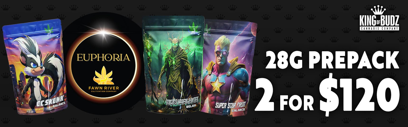 Euphoria 28g Prepack 2/$120