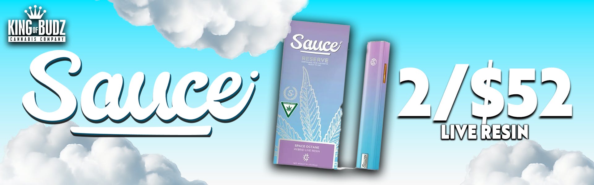 Sauce Live Resin Disposables 2/$52