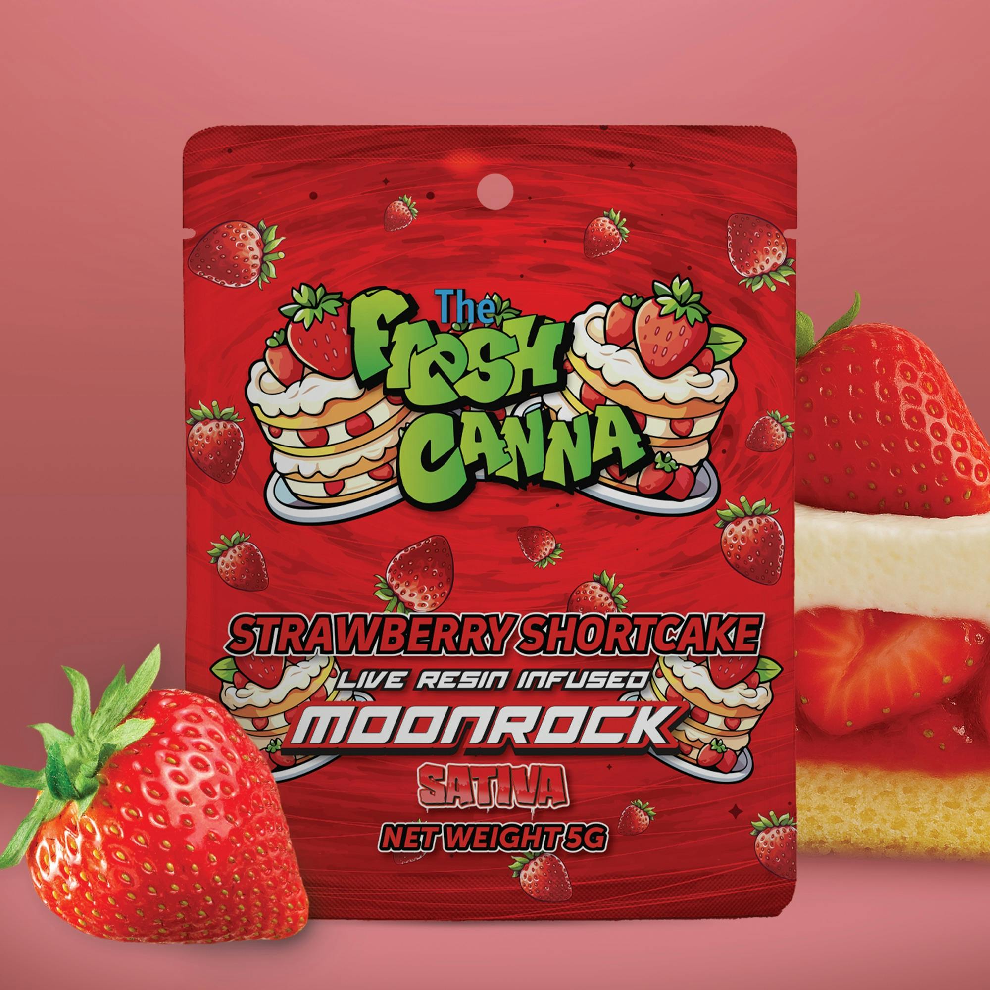 Fresh Canna - 5g Infused Moonrocks - Strawberry Shortcake