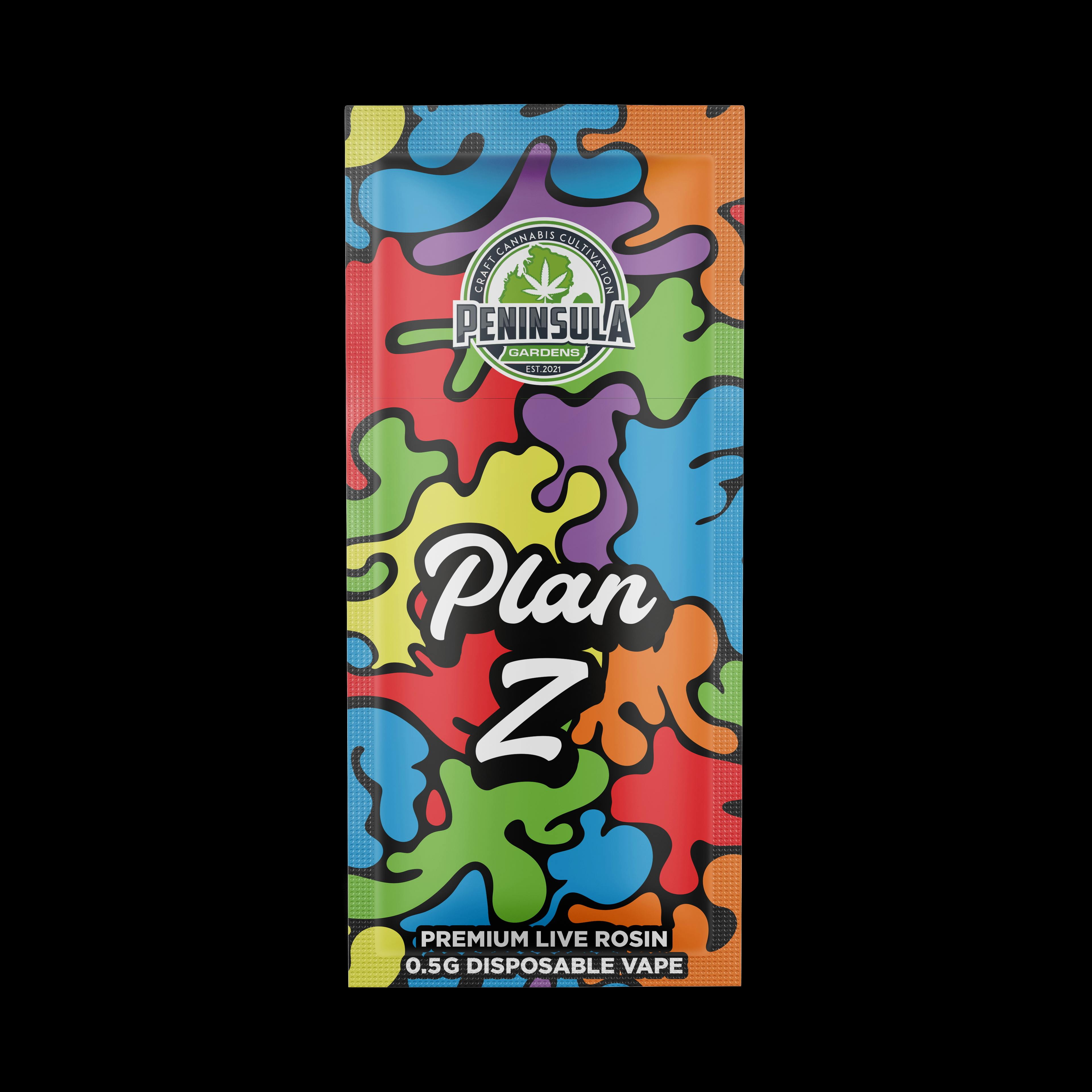 Peninsula Gardens | Plan Z | .5G Live Rosin Disposable