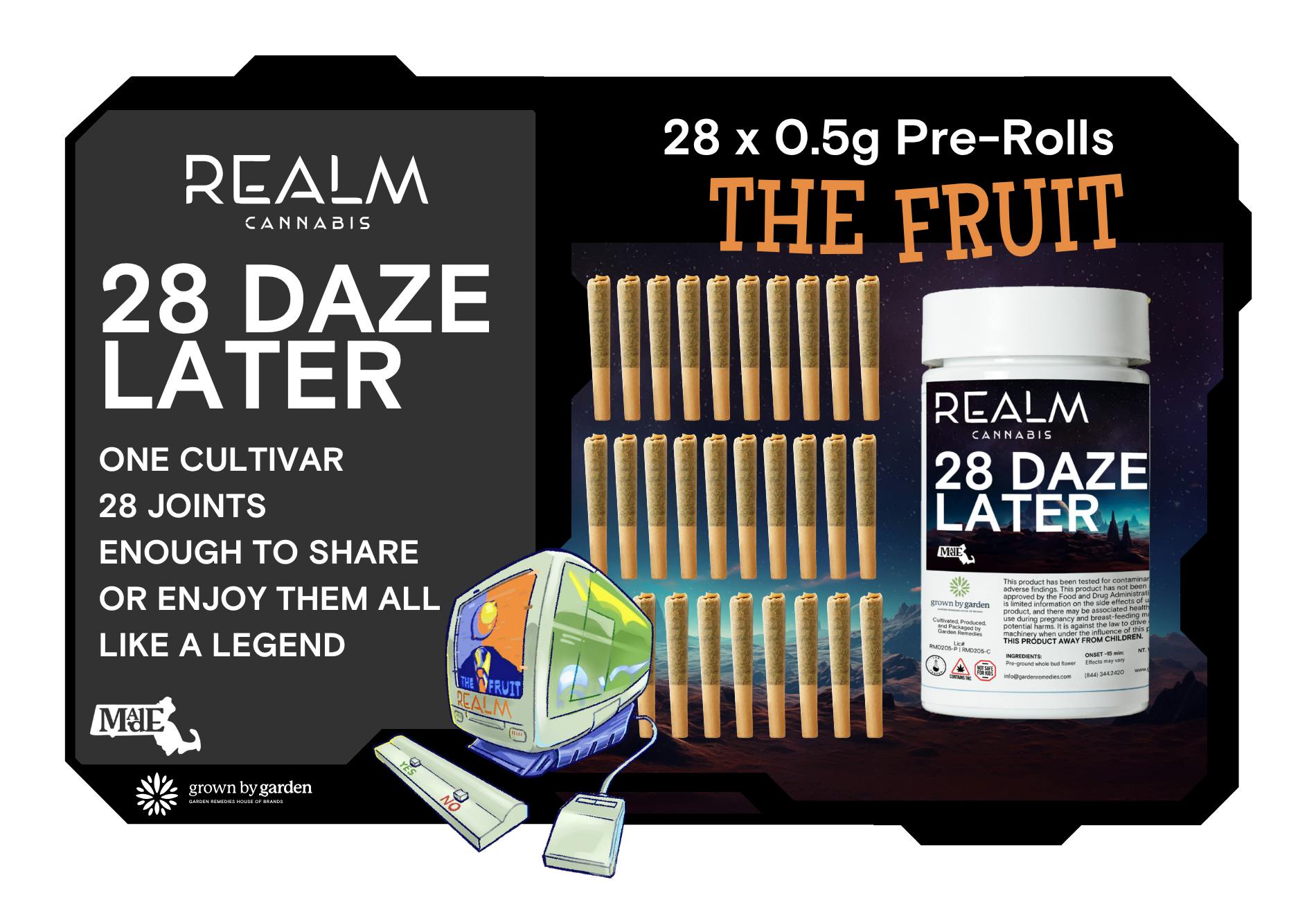 The Fruit I Fruit Realm I 28 Daze Later | 28 Pack I 14G | Garden