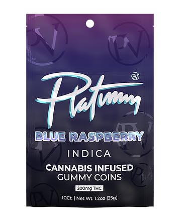 Product: Platinum Vape | Gummies - 200mg - Blue Raspberry (Indica)