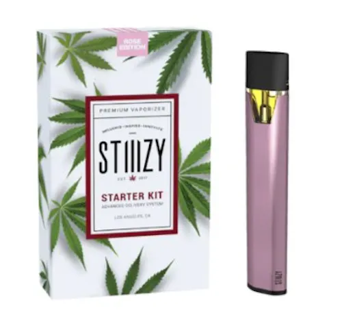 Stiiizy – Pod Battery Starter Kit – Rose – Variable Voltage-active