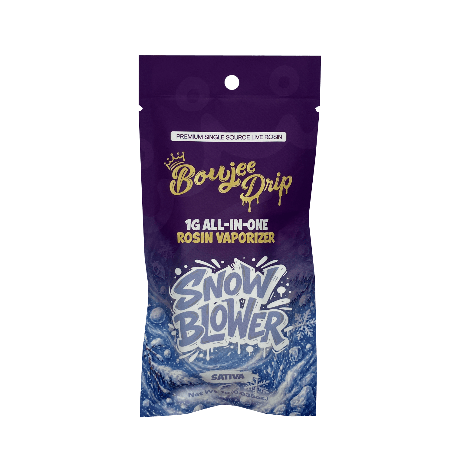 Boujee | Live Hash Rosin Disposable - 1g - Snow Blower