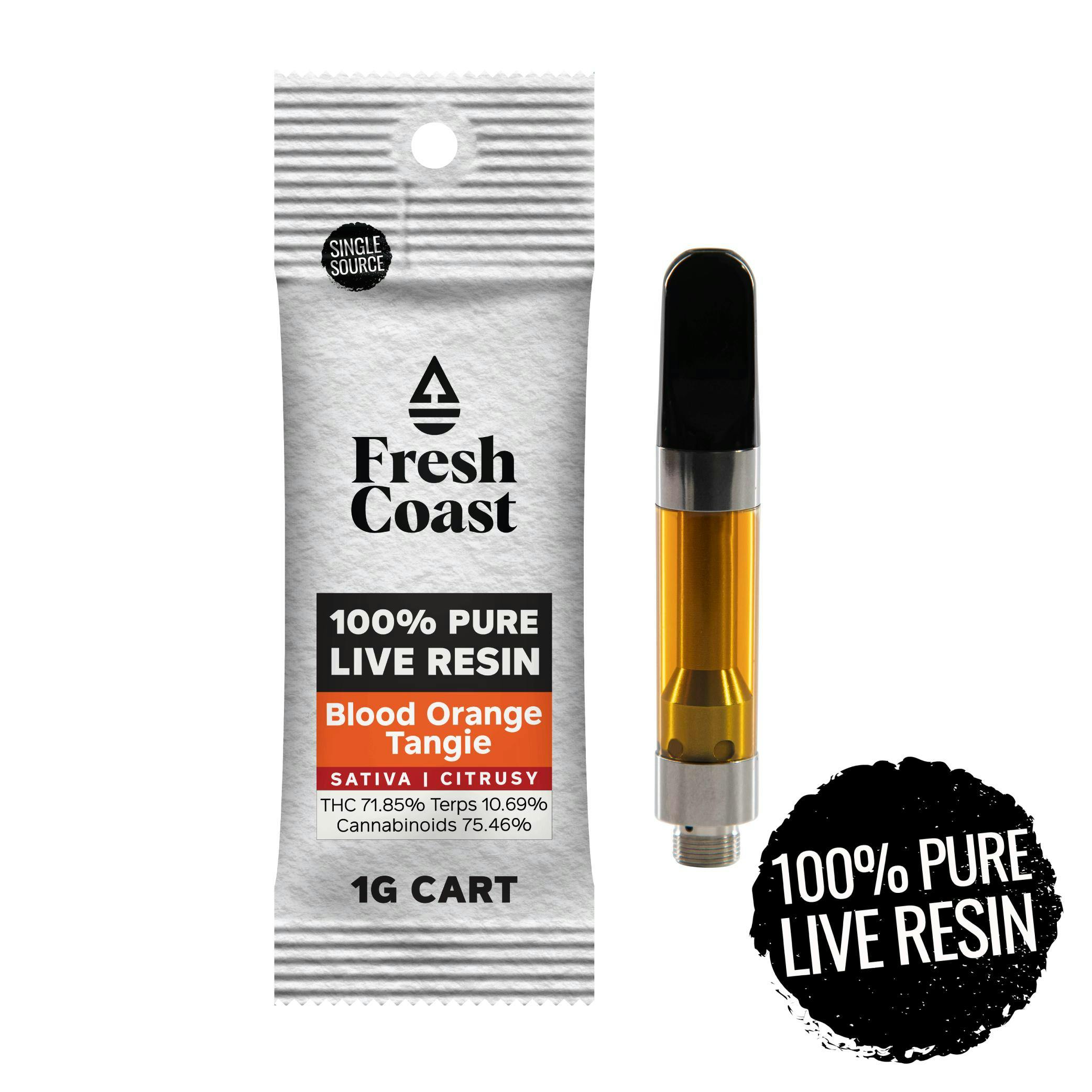 1g | Blood Orange Tangie | Live Resin Cartridge | Local Roots