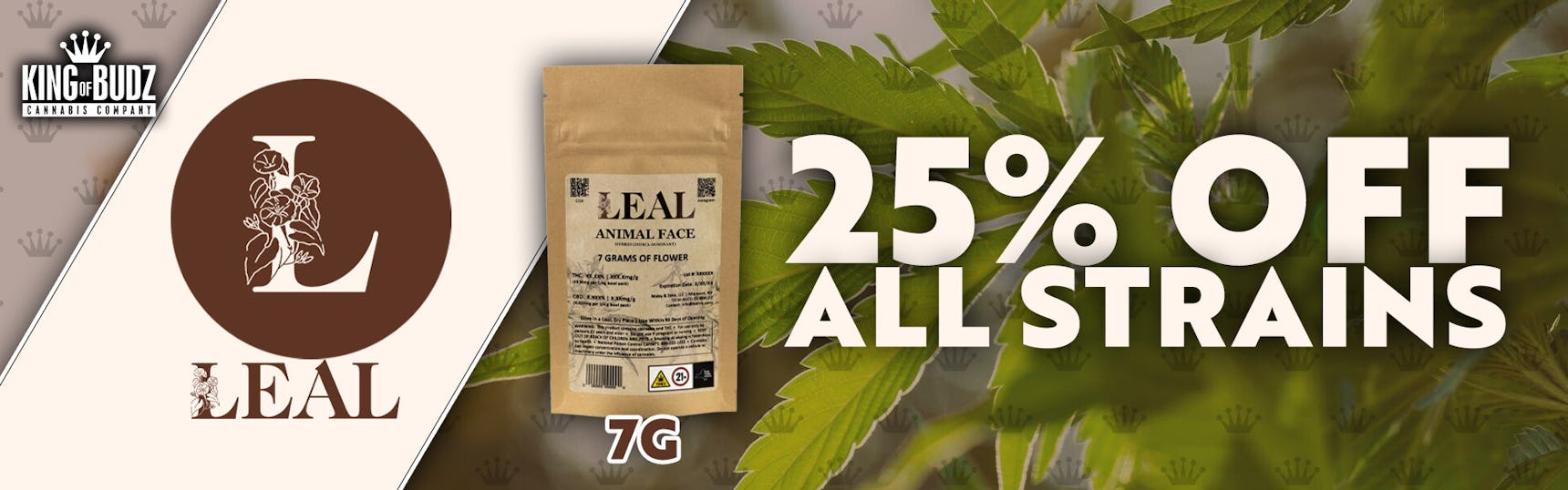Leal - 7g - 25 Percent OFF All Strains