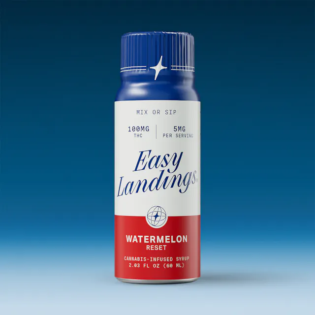 Easy Landings Infused Drink Syrup Watermelon 2oz/100mg (hybrid, drink mixes, 1g)