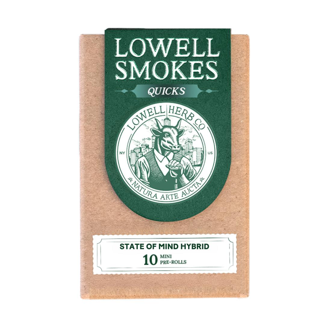 Lowell Herb Co. State Of Mind  | Quicks |  10pk - PRE_ROLLS cannabis product, 1/8oz