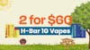 2 1G H-Bar For $60
