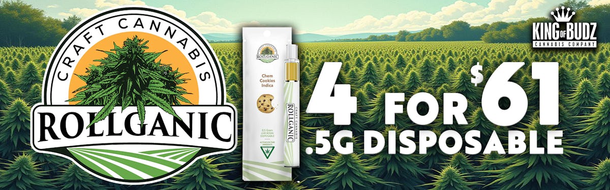 Rollganic Live Rosin Disposables 4/$61