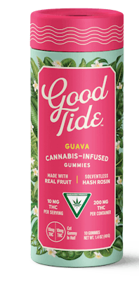 Product: Good Tide | Guava Hash Rosin Gummies | 200mg