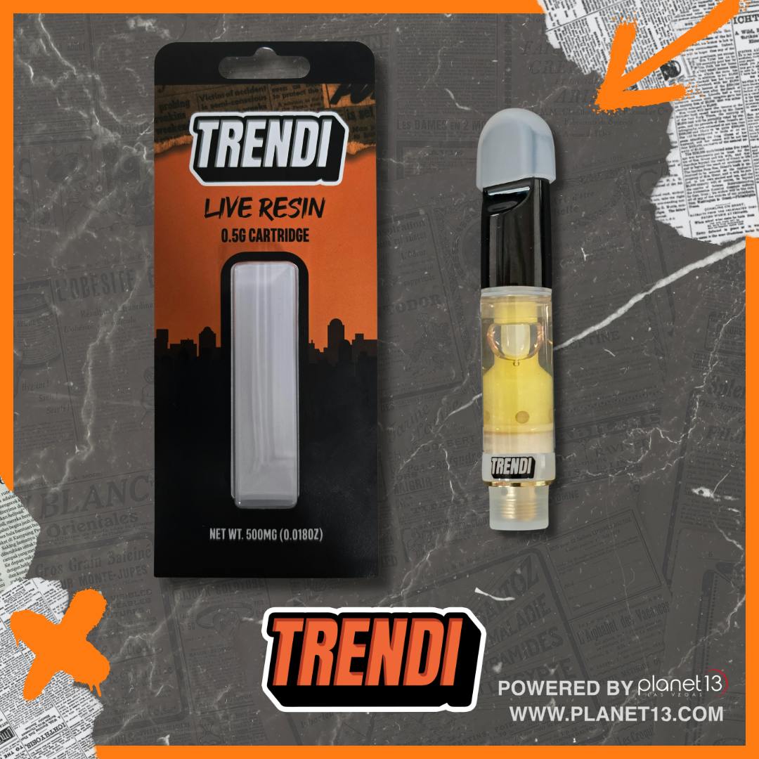 Trendi Highgarden .5g Live Resin Vape Cartridge | Planet 13 Las Vegas