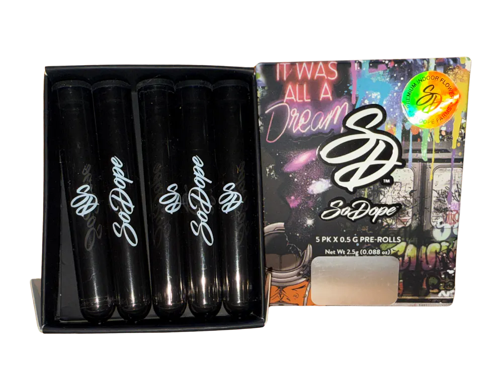 Product So Dope - Trop Cherry - 2.5g - 5pk - Prerolls