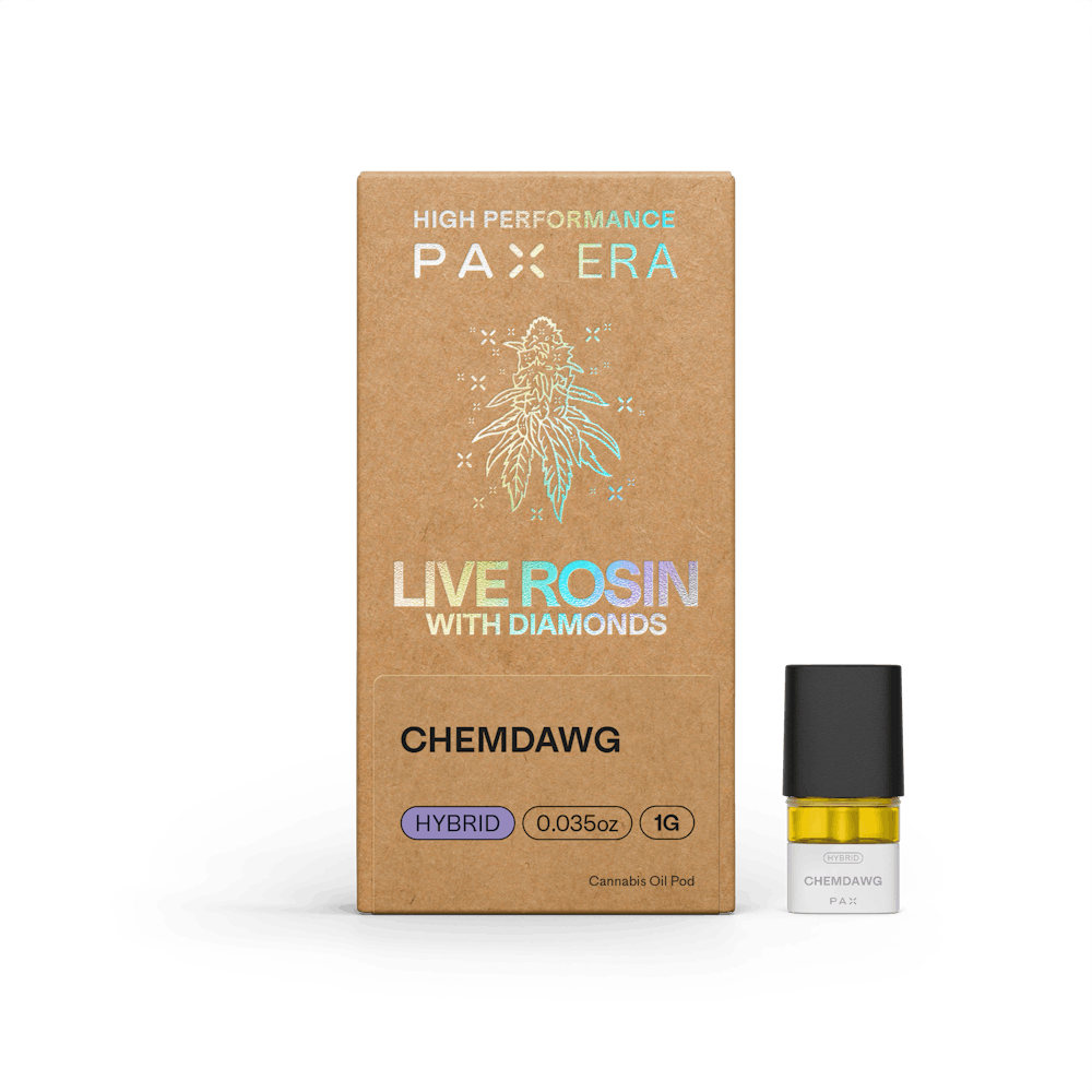 Product Live Rosin with Diamonds | Chemdawg 1g | Pod