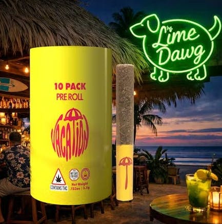 Product: Vacation | Lime Dawg | Preroll - 0.35g/10pk