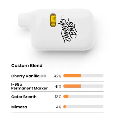 Jungle Juice V7 - Live Rosin Vape Pen, as Jungle Boys's menu shows it