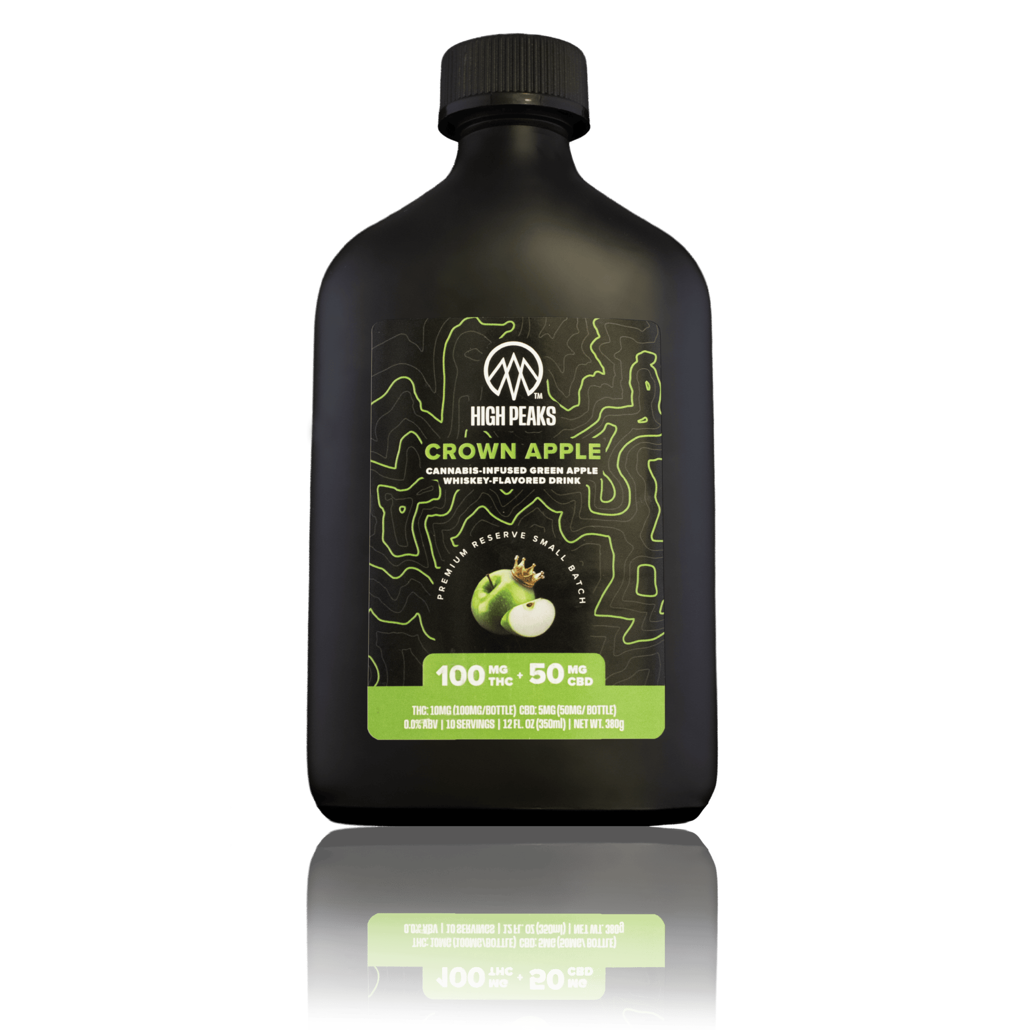 Product High Peaks - Green Apple Whiskey - 100mg THC - 50 CBD