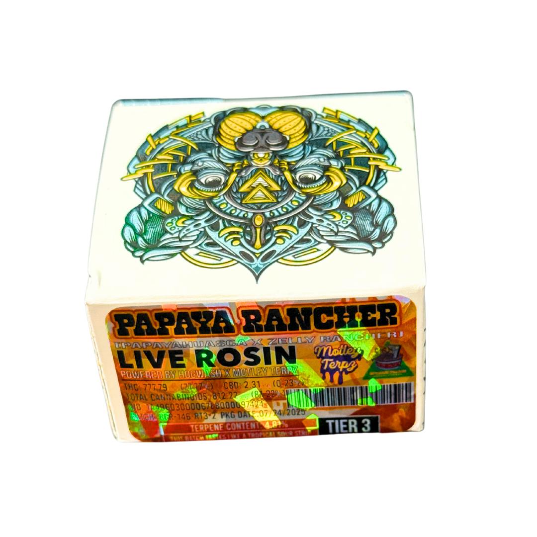 PAPAYA RANCHER LIVE ROSIN TIER 3