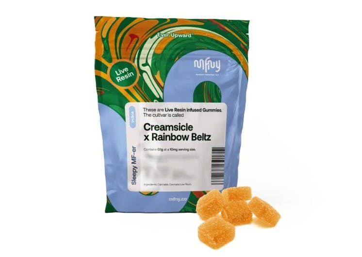 MFNY | Live Resin Infused Gummies (10mg) | Creamsicle x Rainbow Blets