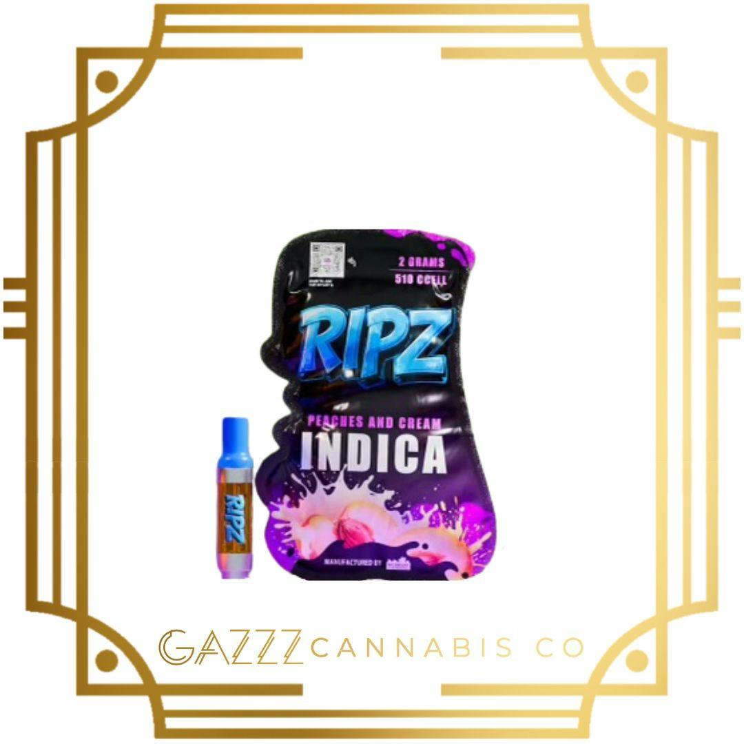 Ripz | 510 Vape Cart - Peaches & Cream | Gazzz Cannabis Co.
