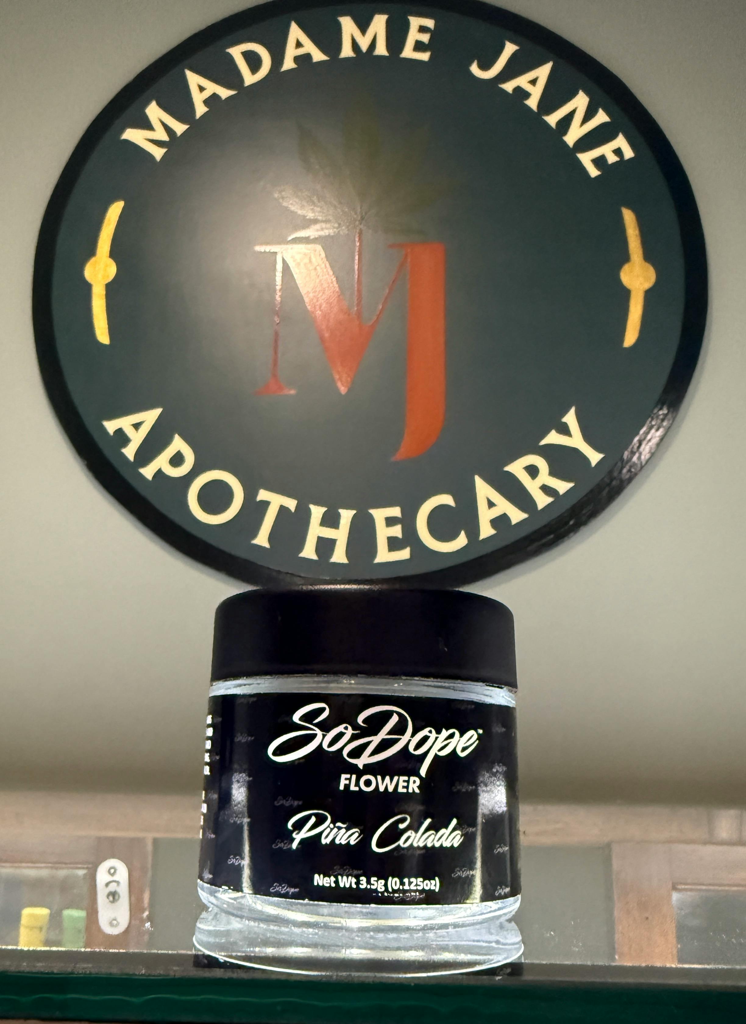 Product So Dope- Pina Colada- 3.5g Indoor Flower