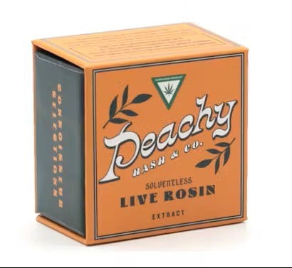 PEACHY HASH & CO. | TEA TIME- LIVE ROSIN SATIVA/HYBRID