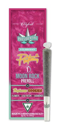 Product: Presidential | Moonrock Infused Pre-Roll - Tropicana Cookies (Hybrid) 1g