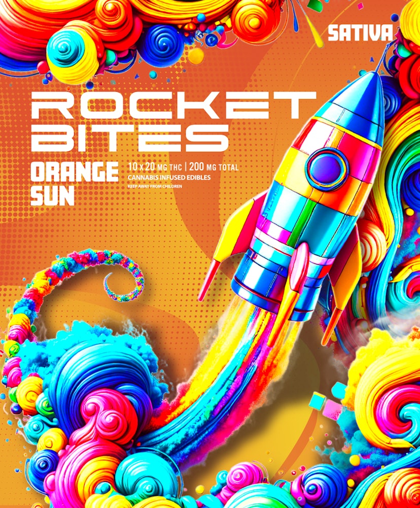 Rocket Bites | Gummies - Orange Sun - 200mg
