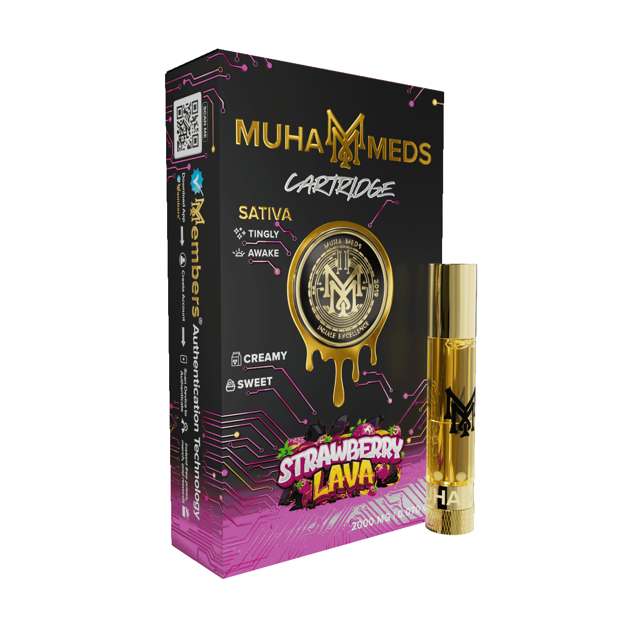 Muha Meds | Vape Cart - 2g - Strawberry Lava