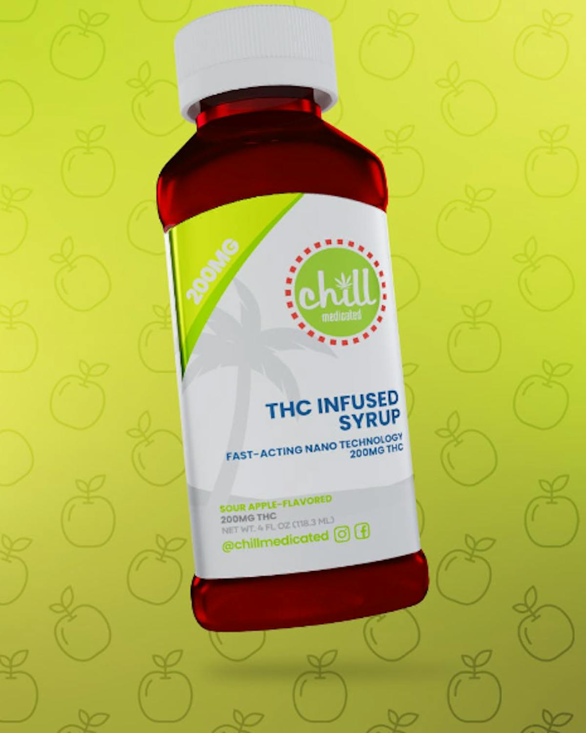 Photo of Chill Sour Apple Syrup 500mg