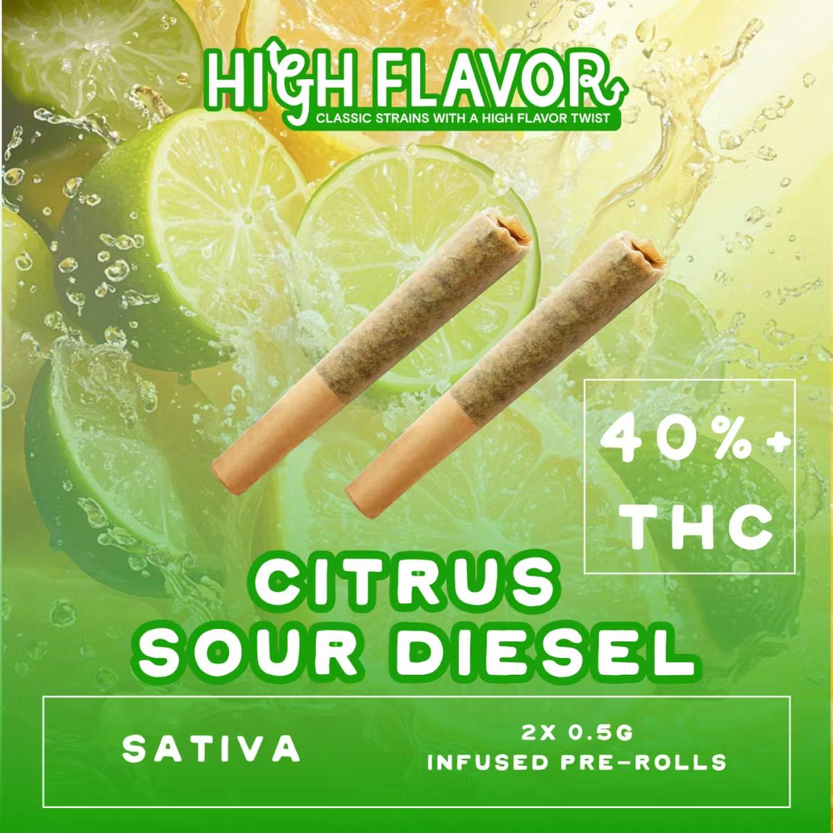 Product Citrus Sour Diesel | Infused 2pk