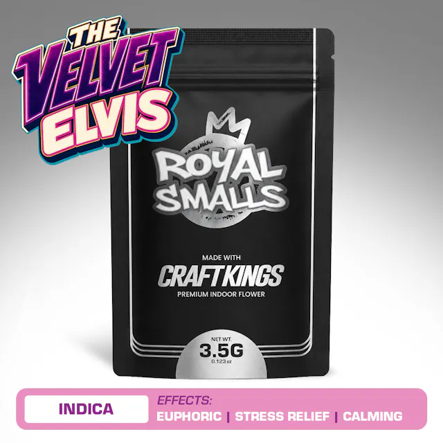 Craft Kings Royal Smalls The Velvet Elvis 3.5g (indica, flower)