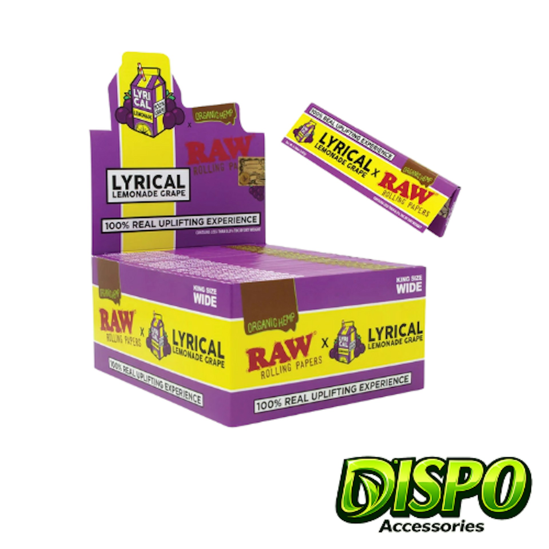 Raw x Lyrical Lemonade - Grape Flavored King Size Papers