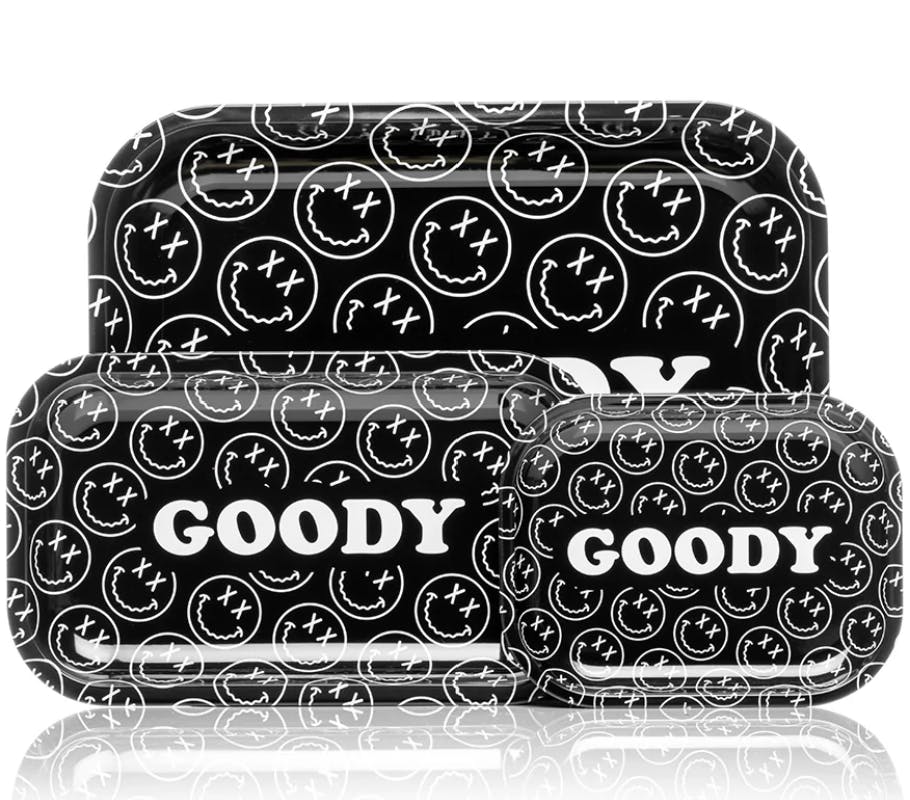 Accessories | Goody Glass | Black Face Rolling Tray | Large