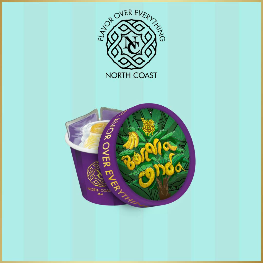 North Coast NORTH COAST X BLACK LABEL | BANANACONDA | TIER 2 HASH ROSIN JAM HYBRID — CONCENTRATES