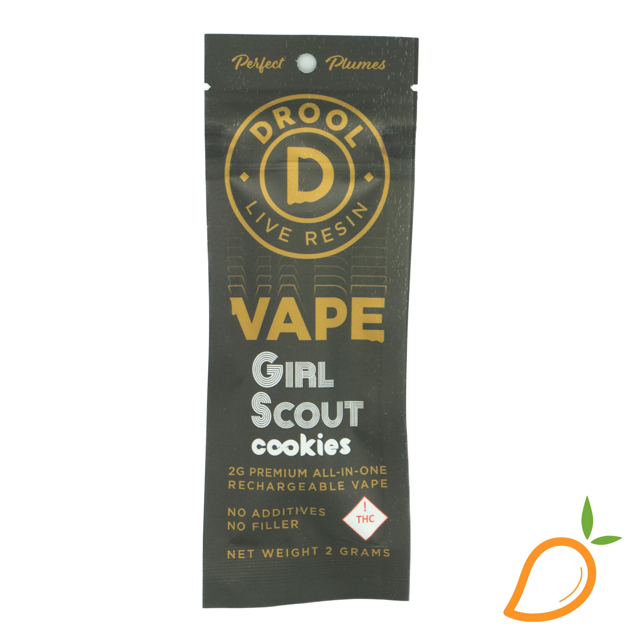 2g Girl Scout Cookies Live Resin Disposable Vape Drool