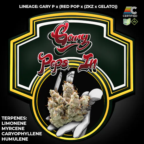 Certified Cultivators | Gary Pops In (SSU) Pre Roll | 1g | Hybrid-active