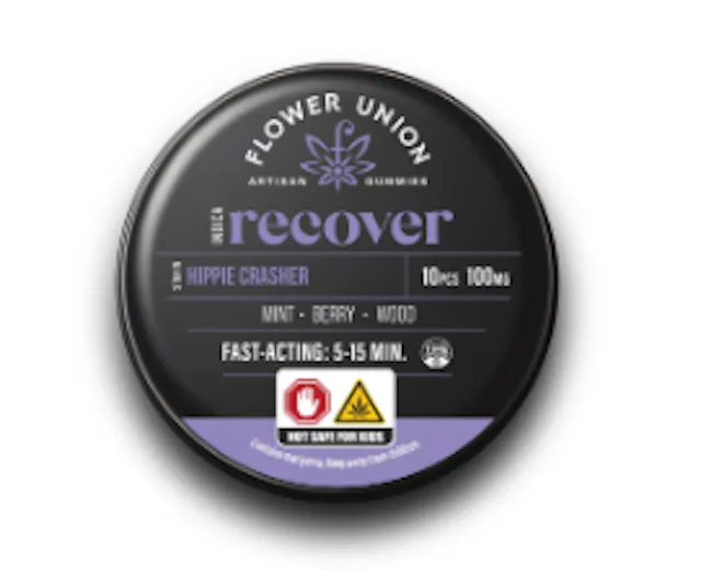 Flower Union Gummies Recover Grape 10pk/100mg (indica, 2.8g)