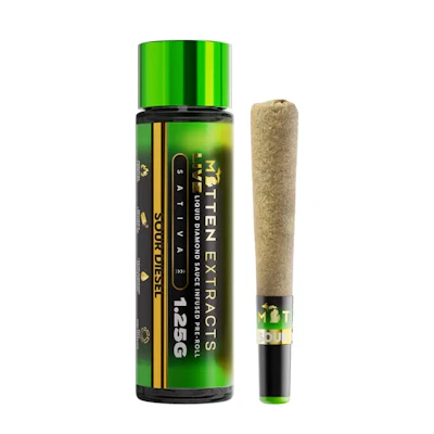 Mitten Extracts - 1.25g Live Sauce Infused Preroll - Sour Diesel (S) - PRE_ROLLS by Mitten Extracts at King of Budz
