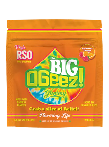 Pegs BIG Raspberry Orange RSO – 100 mg-active