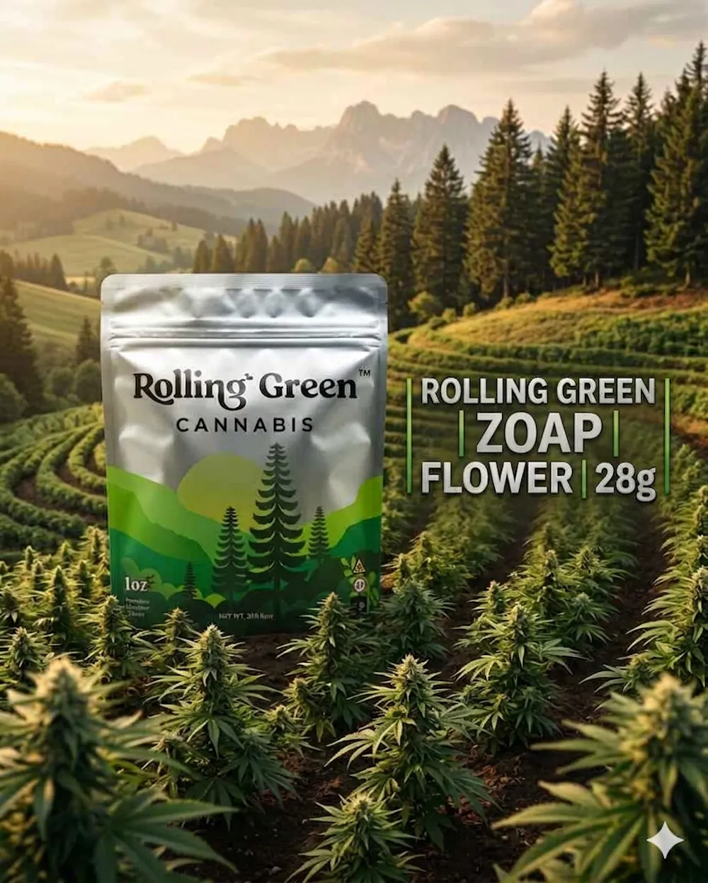 Product Rolling Green | Zoap | 1.99% terps
