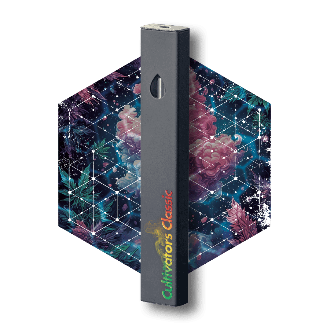 cultivators classic disposable vape Cultivators Classic Cotton Candy RNTZ (Live Blend) - Distillate Disposable  1g