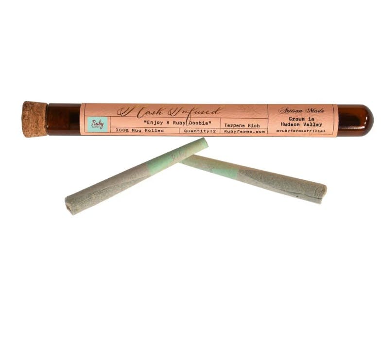 Ruby Farms | Biscotti Jealousy | Hash Infused Pre Roll | 2pk | 1g