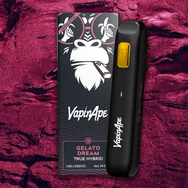 Product: VapinApe | Gelato Dream Full-Spectrum Disposable All-in-One Cartridge | 1g