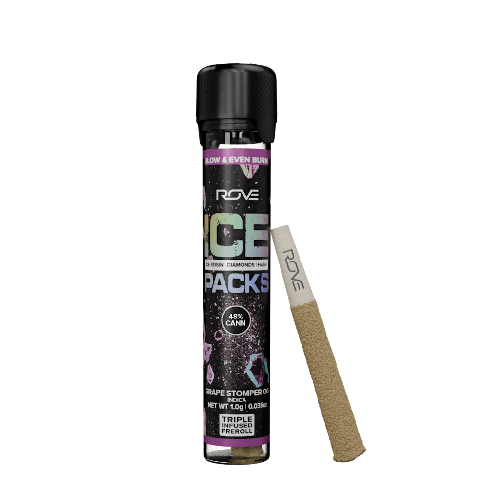 Product Grape Stomper OG - Infused Ice Packs (Rosin, Hash, and Diamonds) 1g